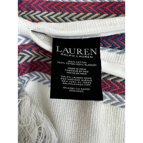 Ralph Lauren Karina Stripe‎ Pillow Cover Blue Multicolor 20”x15” - Picture 2 of 4